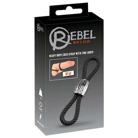 REBEL HEAVY ROPE COCK STRAP 2L