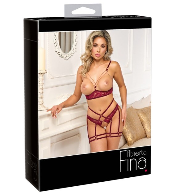 ZESTAW BIELIZNY SUSPENDER RED S