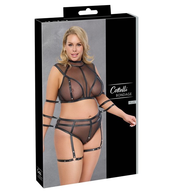 KOMPLET Z TOPEM BONDAGE XL