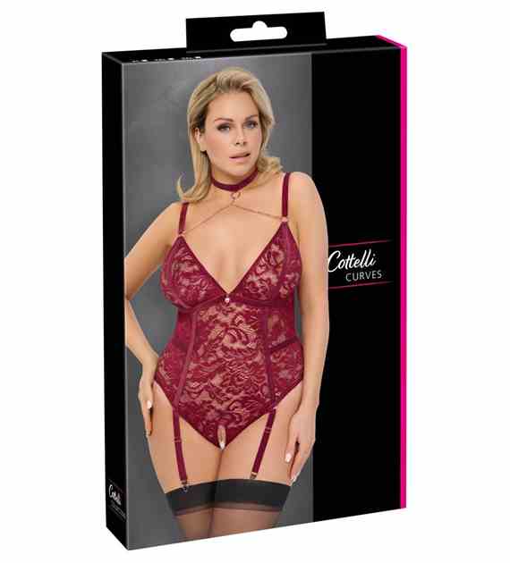 CROTCHLESS BODY RED 3XL