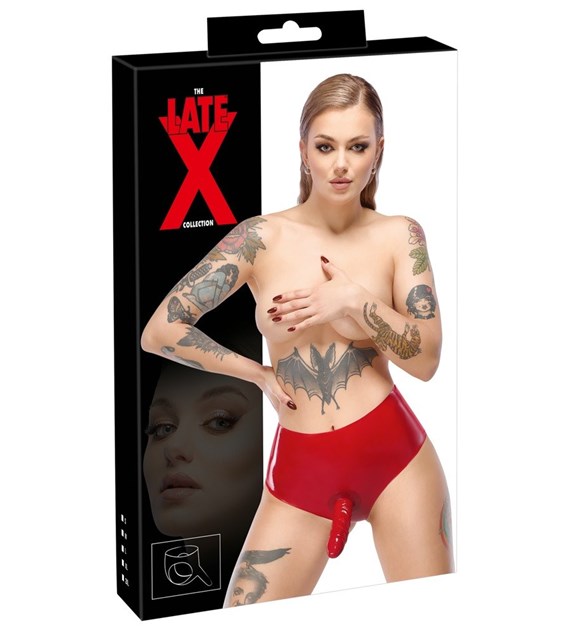 CZERWONE LATEKSOWE MAJTKI  2XL