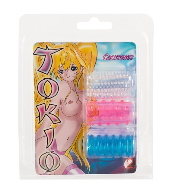 ZESTAW NAKŁADEK TOKIO SLEEVES SILIKON 3ER SET