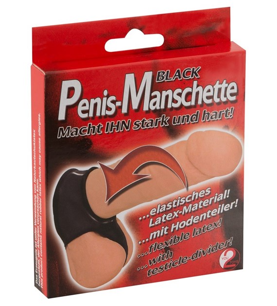 PIERŚCIEŃ PENIS CUFF BLACK
