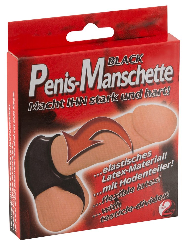 PIERŚCIEŃ PENIS CUFF BLACK