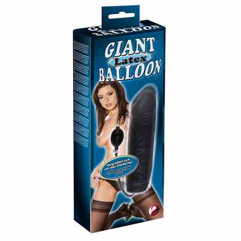 DILDO BLACK GIANT LATEX BALLOON