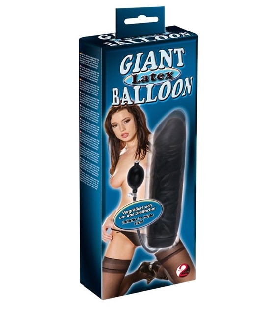 DILDO BLACK GIANT LATEX BALLOON
