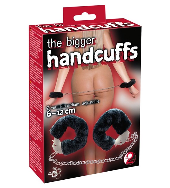 KAJDANKI BIGGER FURRY HANDCUFFS 6-12CM