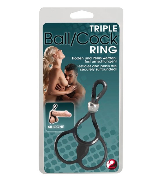 TRIPLE BALL AND COCK RING