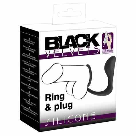 PIERŚCIEŃ BLACK VELVETS RING & PLUG