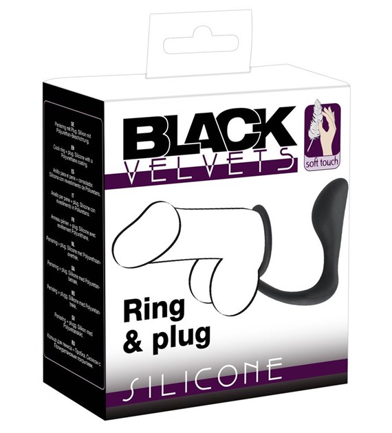 PIERŚCIEŃ BLACK VELVETS RING & PLUG