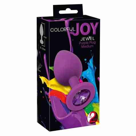 KOREK ANALNY COLORFUL JOY JEWEL PURPLE PLUG