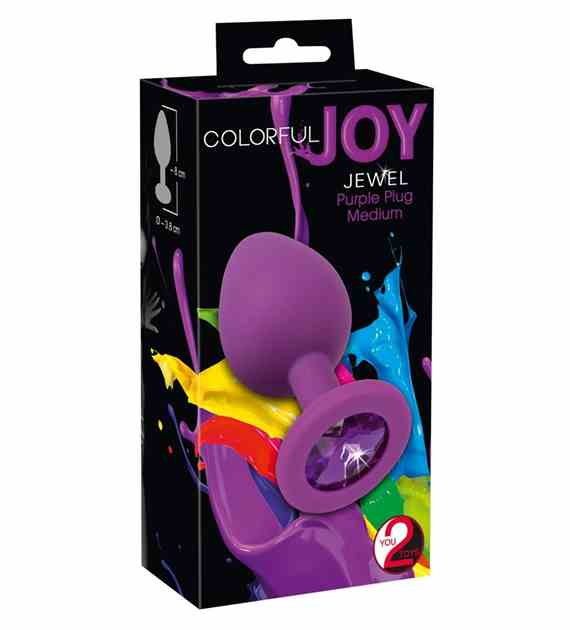 KOREK ANALNY COLORFUL JOY JEWEL PURPLE PLUG