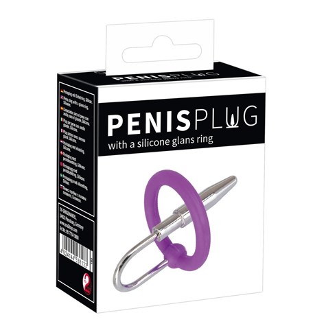 DILATOR PENIS PLUG+SILICONE GLANS RING