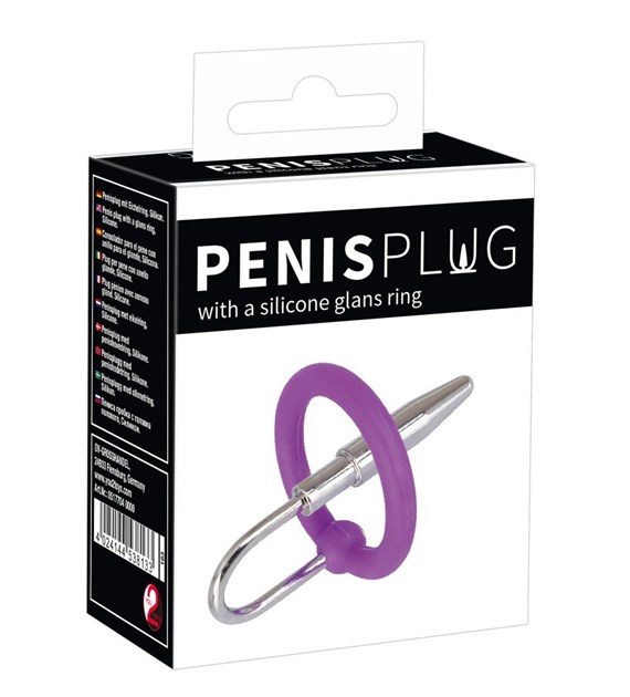 DILATOR PENIS PLUG+SILICONE GLANS RING