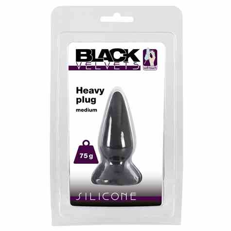 KOREK ANALNY BLACK VELVETS HEAVY PLUG M 75G