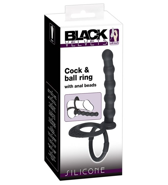 Black Velvets Cock & ball ring