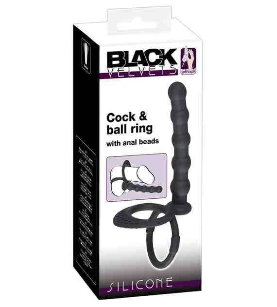 Black Velvets Cock & ball ring