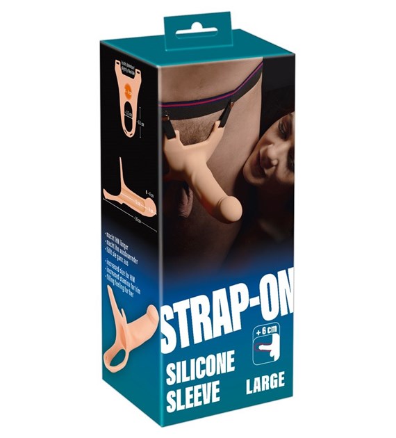 Silicone Strap-on +6cm large