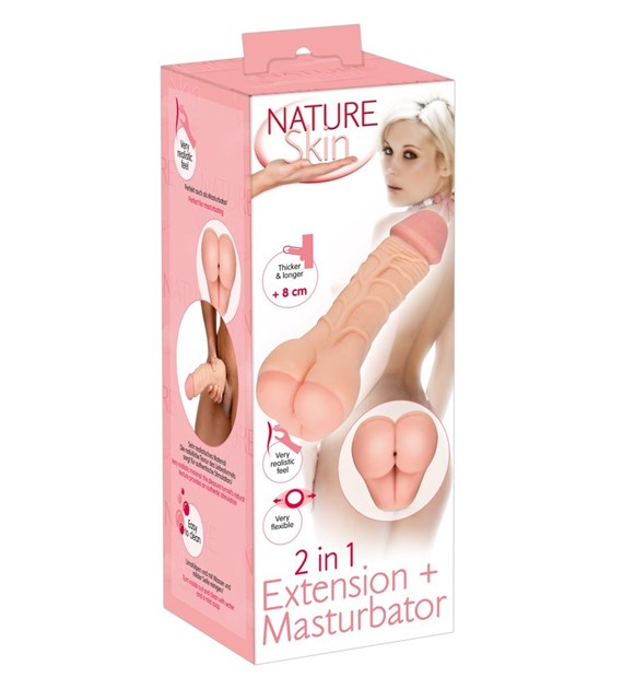 2 in 1 Extension + Masturbator