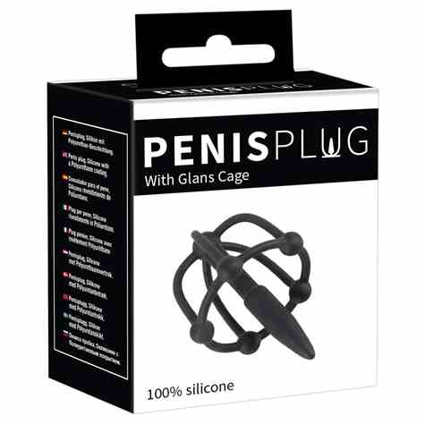 DILATOR PENIS PLUG WITH GLANS CAGE