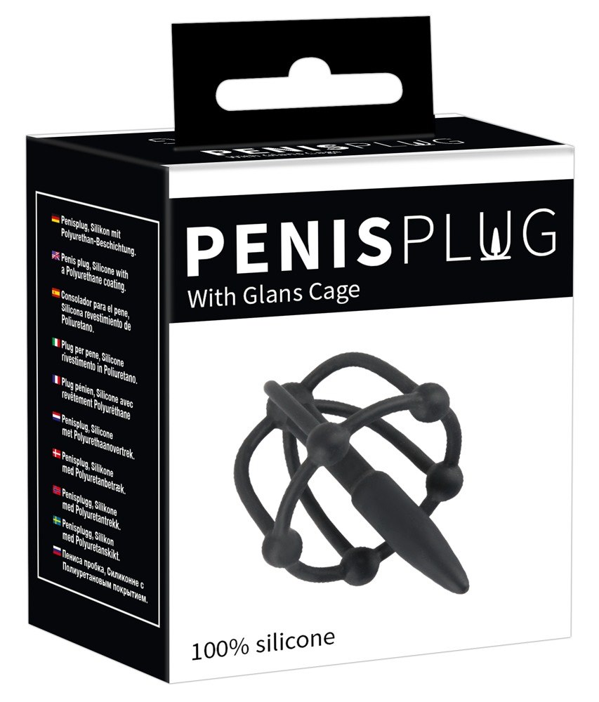 PENIS PLUG WITH GLANS CAGE