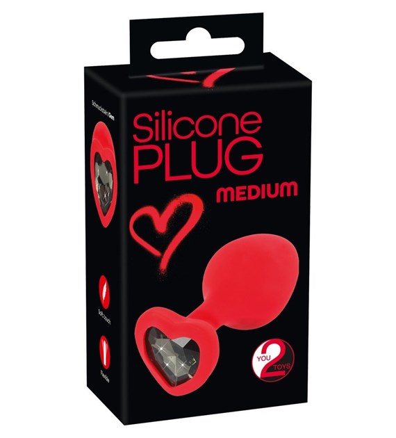 KOREK ANALNY SILICONE PLUG MEDIUM 7,9 CM