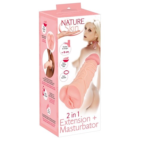 2in1 Extension + Masturbator