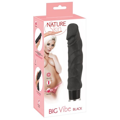 VIBRATOR NATURE SKIN BIG VIBE BLACK