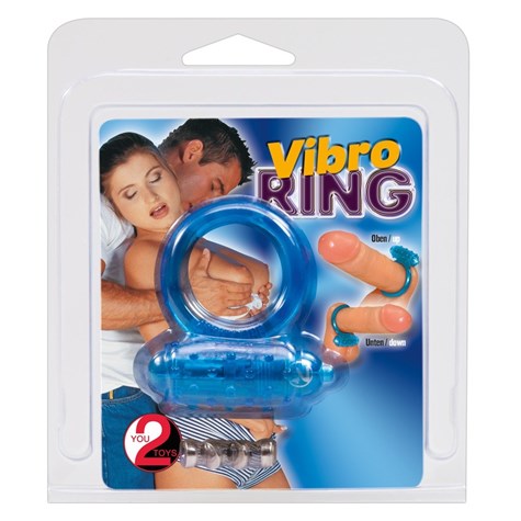 VIBRATING COCKRING BLUE