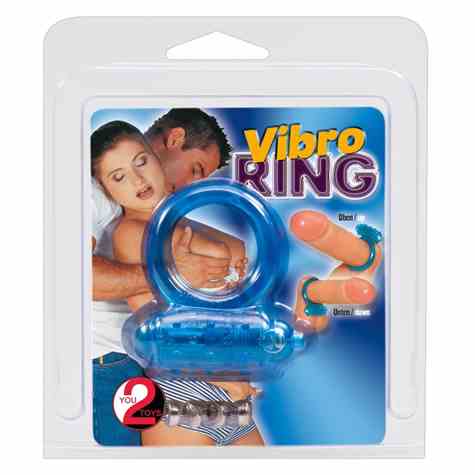 PIERŚCIEŃ VIBRATING COCKRING BLUE
