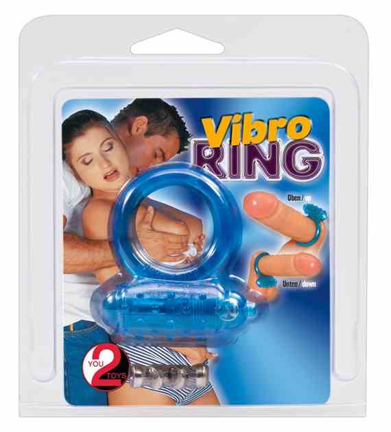 PIERŚCIEŃ VIBRATING COCKRING BLUE