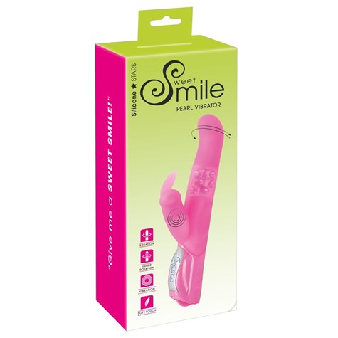 VIBRATOR SMILE PEARL BUNNY PINK VIBRATO