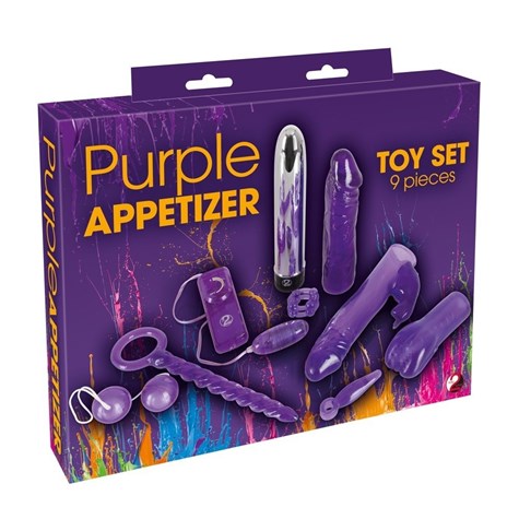 PURPLE APPETIZER 9-PIECE SET