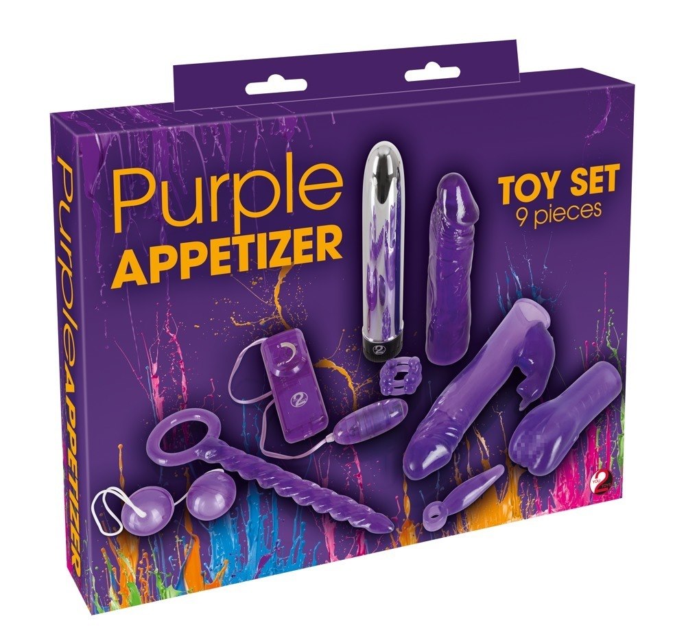 PURPLE APPETIZER 9-PIECE SET