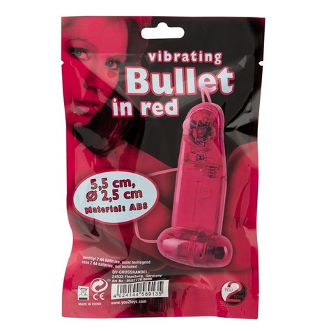 VIBRATOR VIBRATING BULLET RED