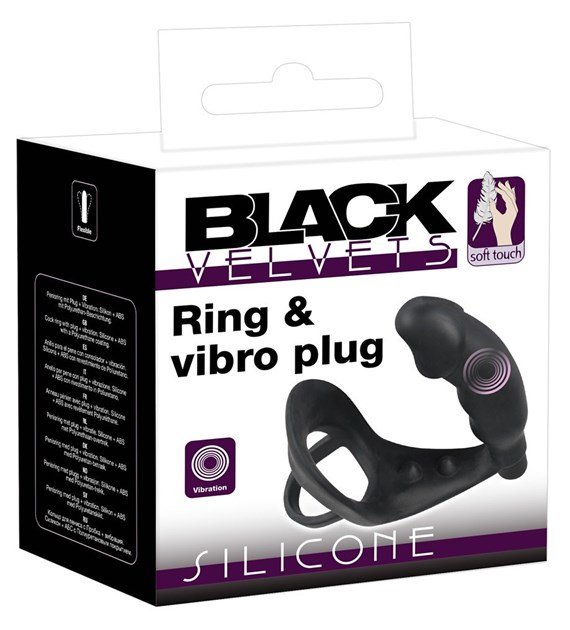 PIERŚCIEŃ VIBRATING SILICONE PLUG