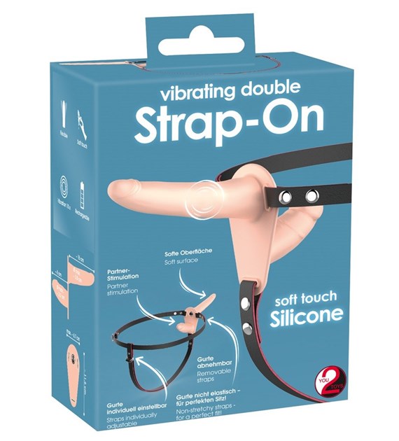 Vibrating Double Strap-On