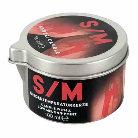 S/M CANDLE IN A TIN RED 100 G