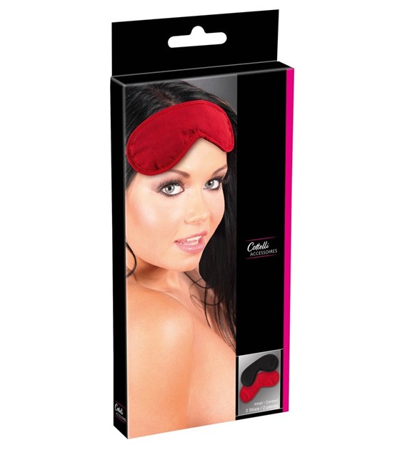 OPASKA BLINDFOLD SET PACK OF 2 RED/BL