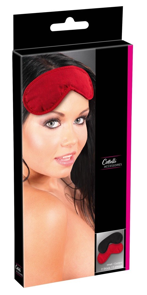 OPASKA BLINDFOLD SET PACK OF 2 RED/BL