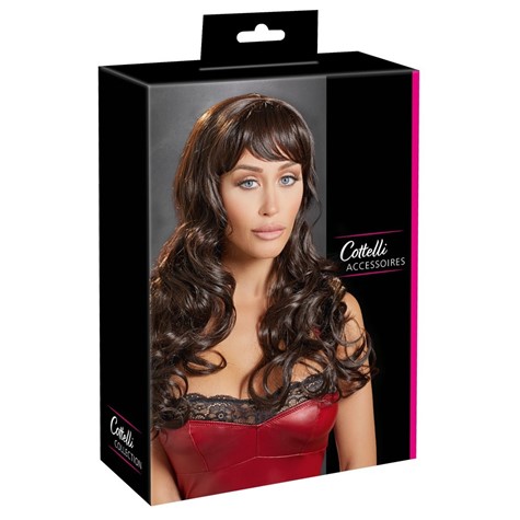 LONG DARK BROWN WIG
