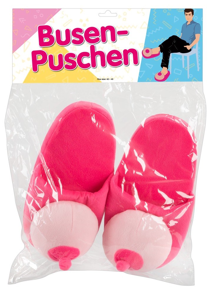 FUN SLIPPER BOOBS PINK