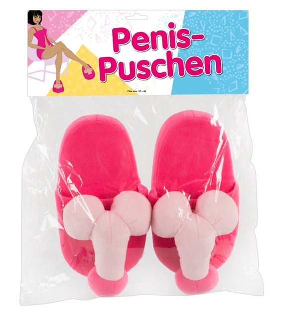 GADŻET SLIPPERS PENIS PINK