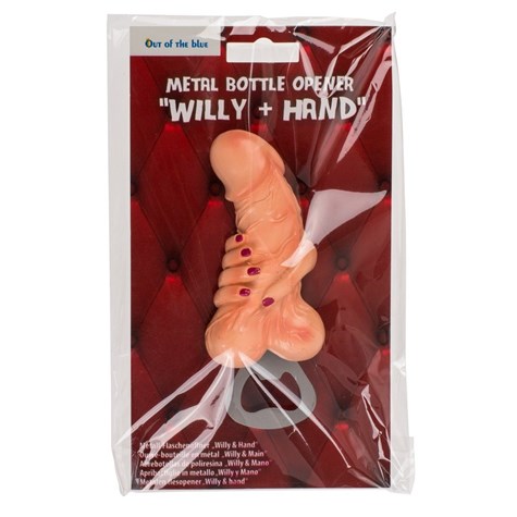 METAL BOTTLE OPENER WILLY + HAND
