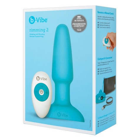 KOREK ANALNY B-VIBE RIMMING PLUG BLUE