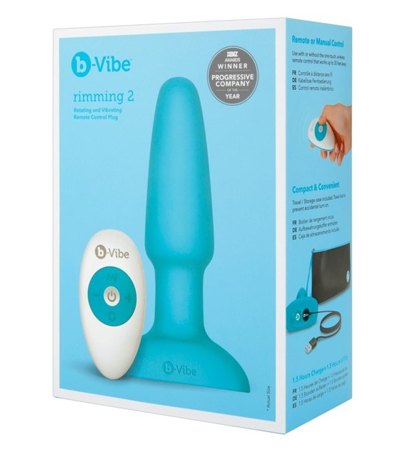 KOREK ANALNY B-VIBE RIMMING PLUG BLUE