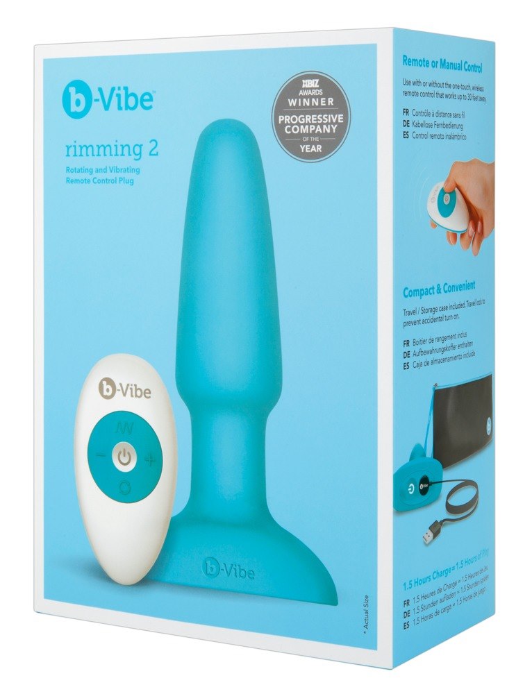 B-VIBE RIMMING PLUG BLUE