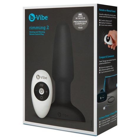 KOREK ANALNY B-VIBE RIMMING PLUG BLACK