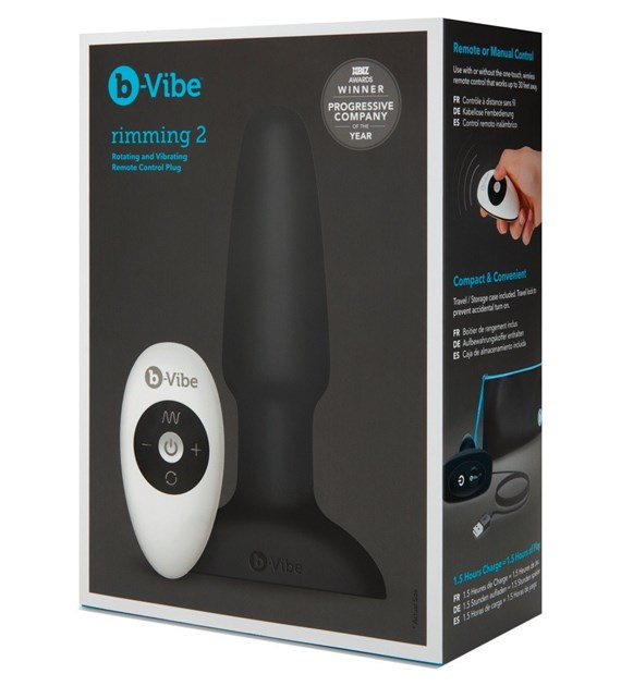 KOREK ANALNY B-VIBE RIMMING PLUG BLACK