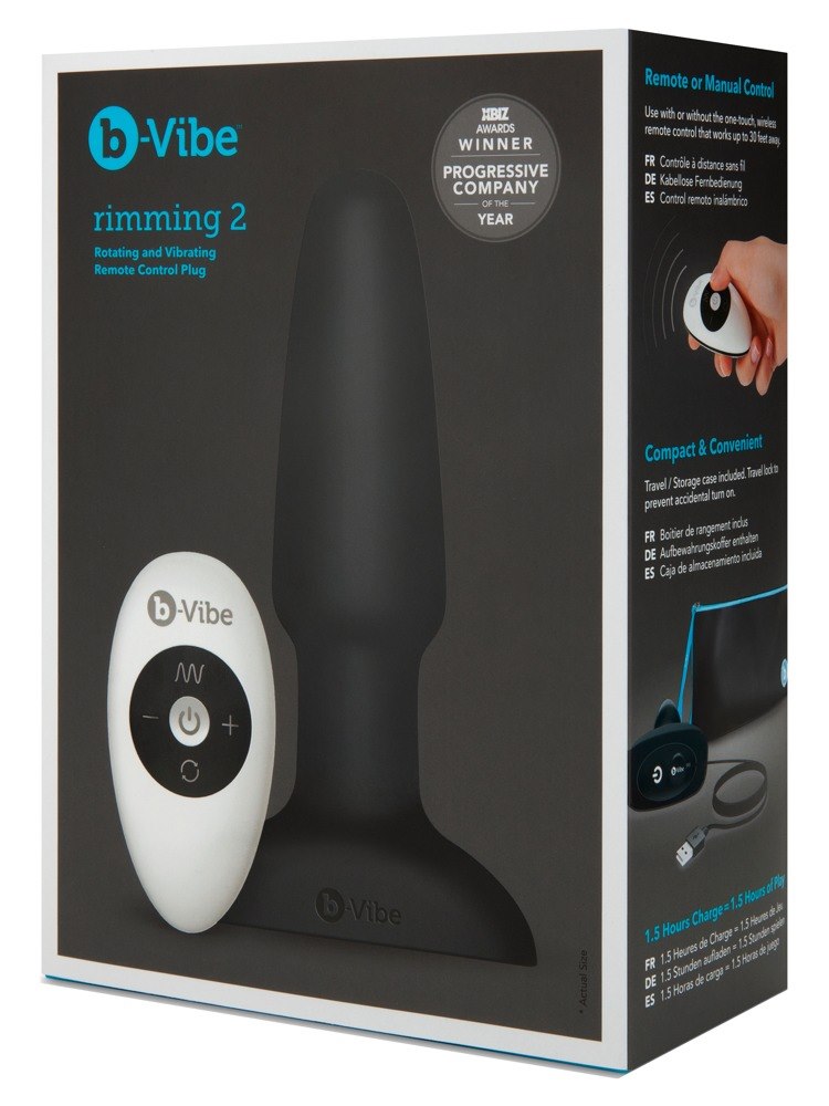 B-VIBE RIMMING PLUG BLACK
